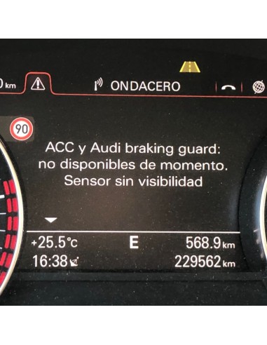 ACC és Braking Guard nem elérhető