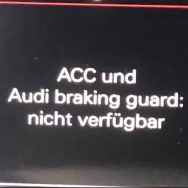 ACC und Braking Guard nicht verfügbar - Reparatur